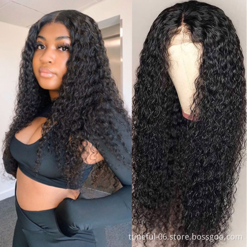 Lace Frontal Wig Vendors Wholesale Curly Transparent HD Lace Front Wigs For Black Women 100 Virgin Brazilian Human Hair Wigs
